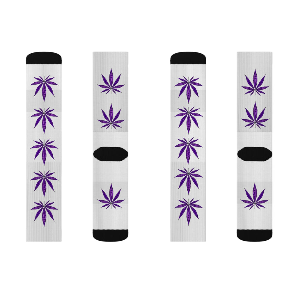 Purple Haze Weed Socks