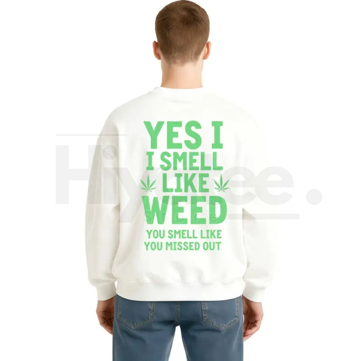 "Yes I Smell Like Weed" Bold Marijuana Leaf Apparel – Heavy-Duty Hoodie, T-Shirt & Sweatshirt