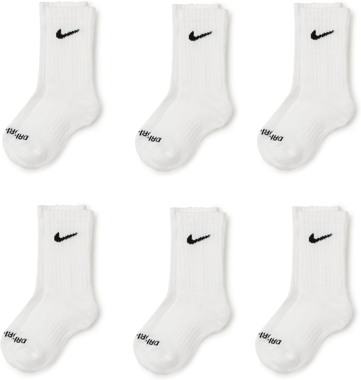 Nike Kids' 6-Pack Performance Socks