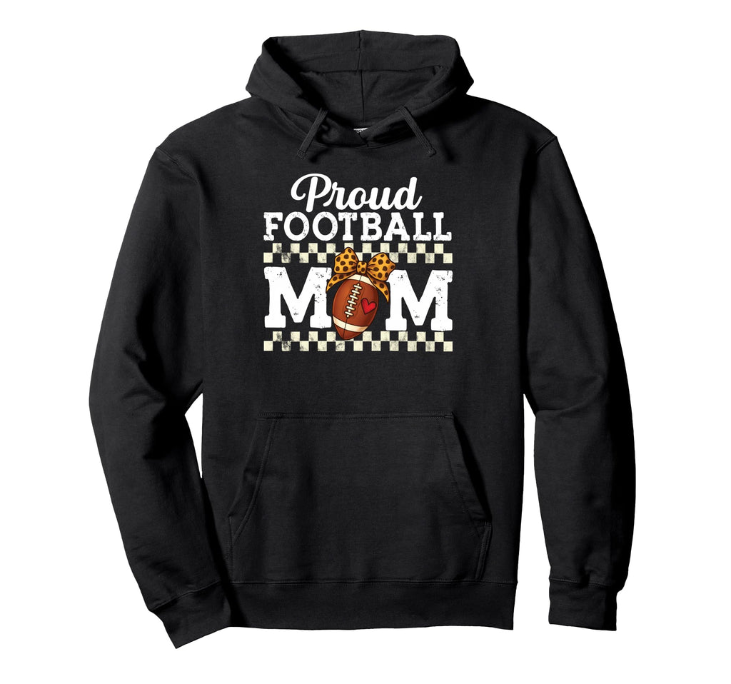 Game Fan Proud Football Mom Sports Lover Hoodie - Graphic Print Men Women