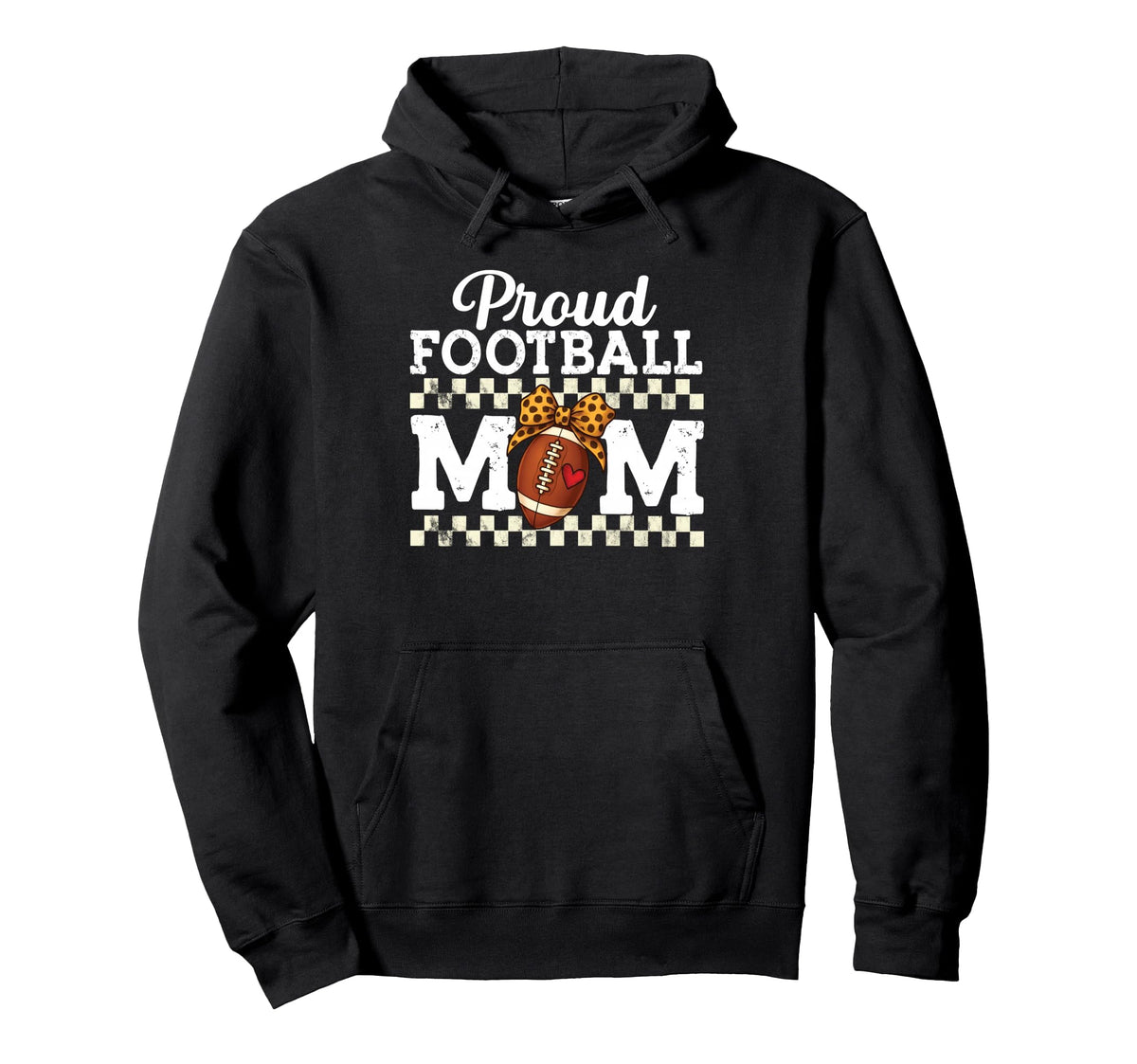 Game Fan Proud Football Mom Sports Lover Hoodie - Graphic Print Men Women