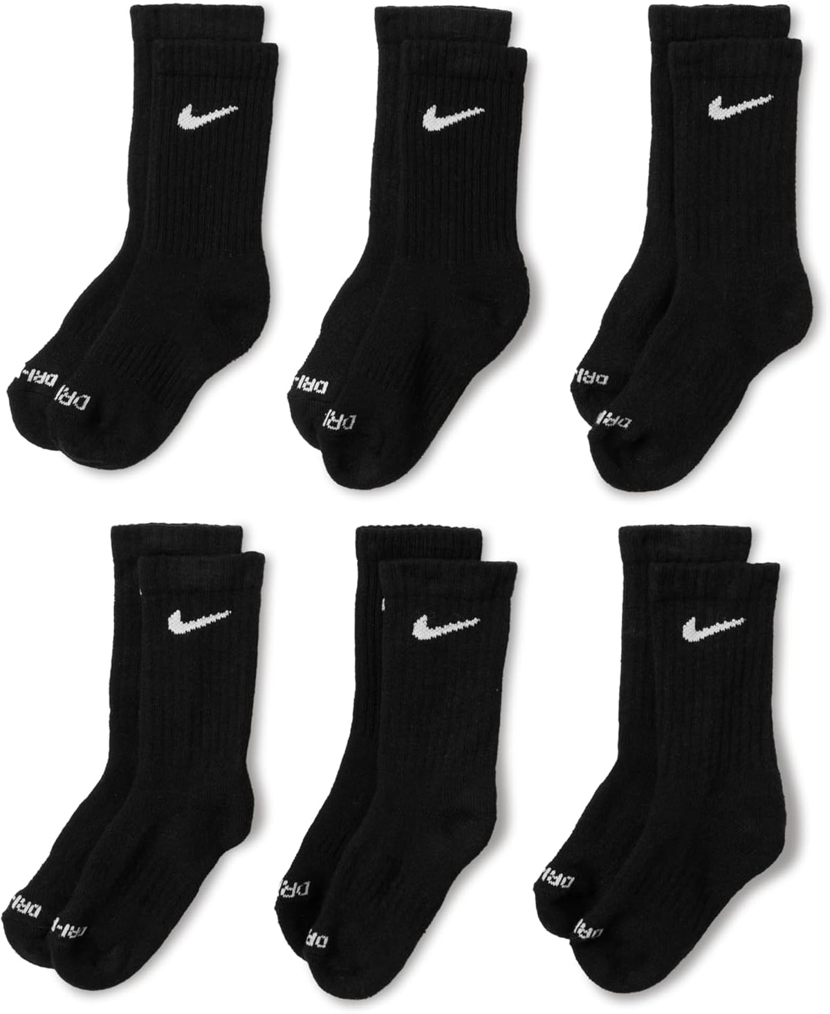 Nike Kids' 6-Pack Performance Socks