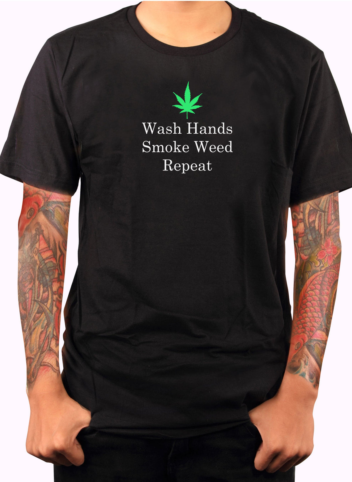 Wash Hands Smoke Weed Repeat T-Shirt