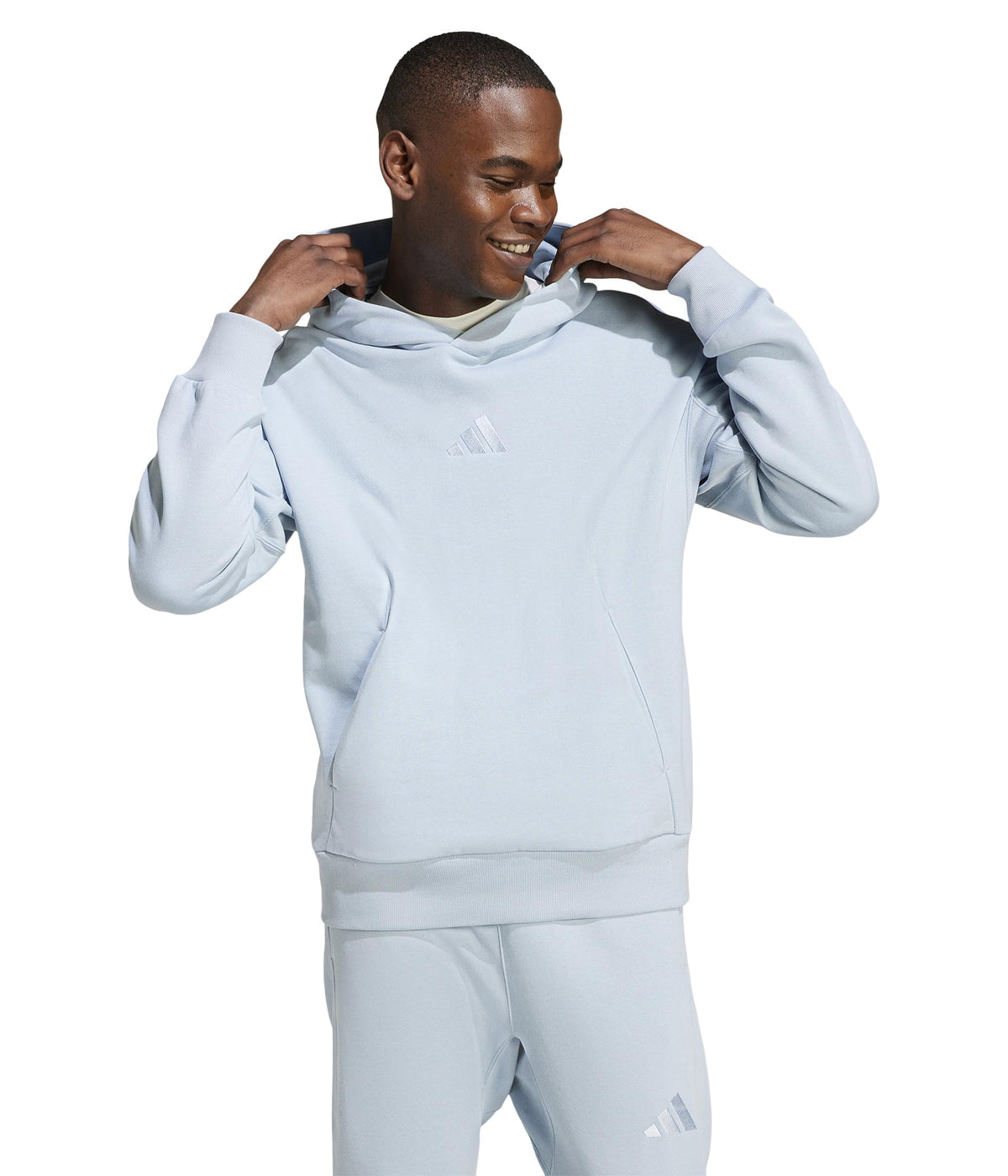 adidas mens All Szn Fleece Hoodie Wonder BlueXX-Large