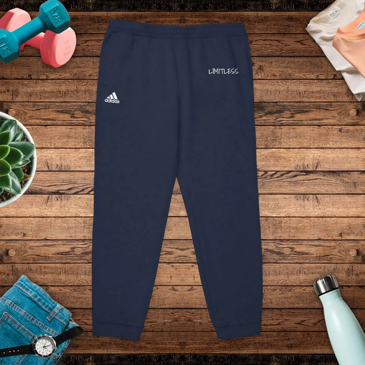 DipaliZ Adidas Unisex Fleece Joggers Cotton Blend
