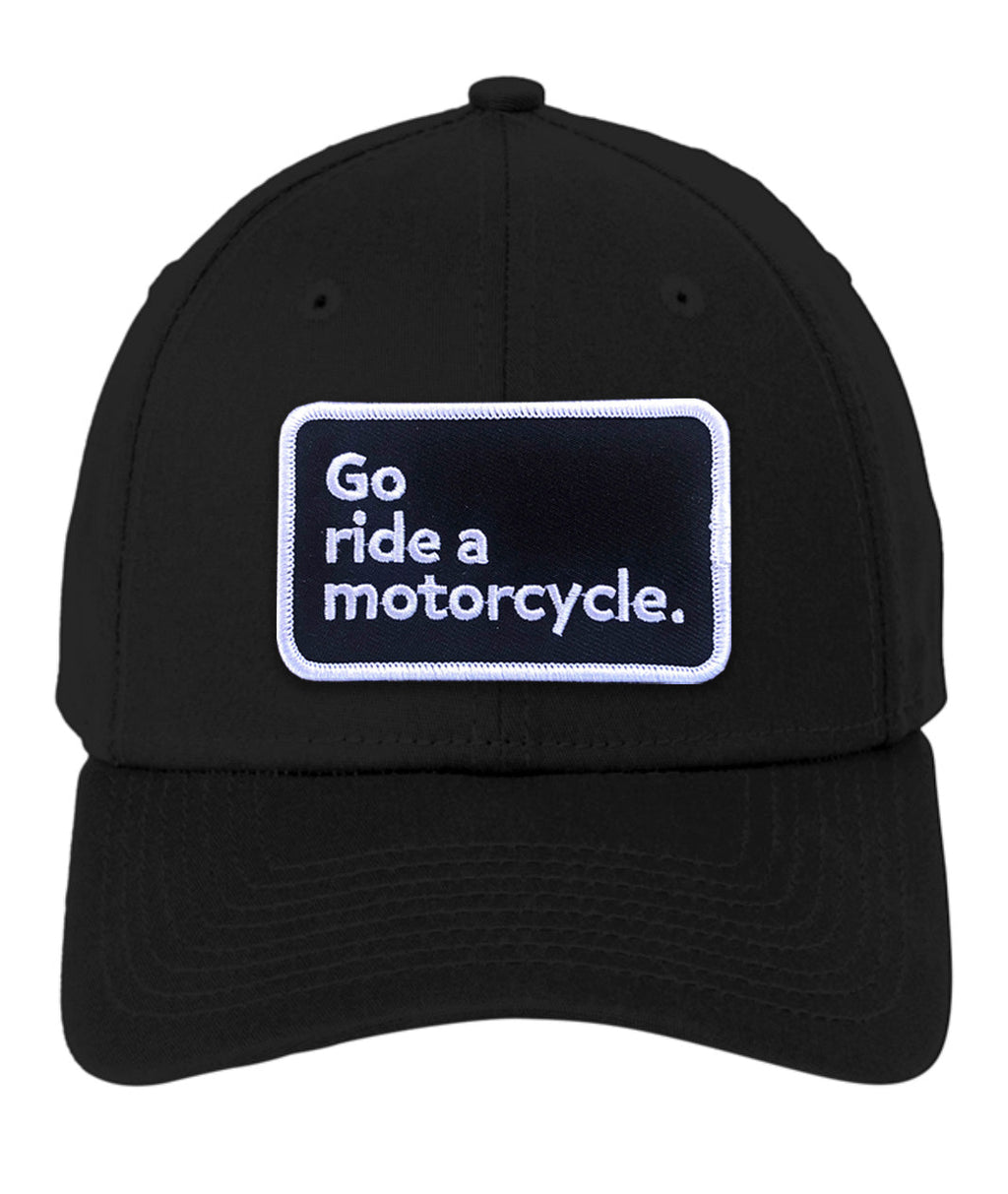 'Go ride a motorcycle' New Era Stretch Cotton Cap