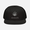 Elegant Advocate Cannabis Leaf Snapback Hat