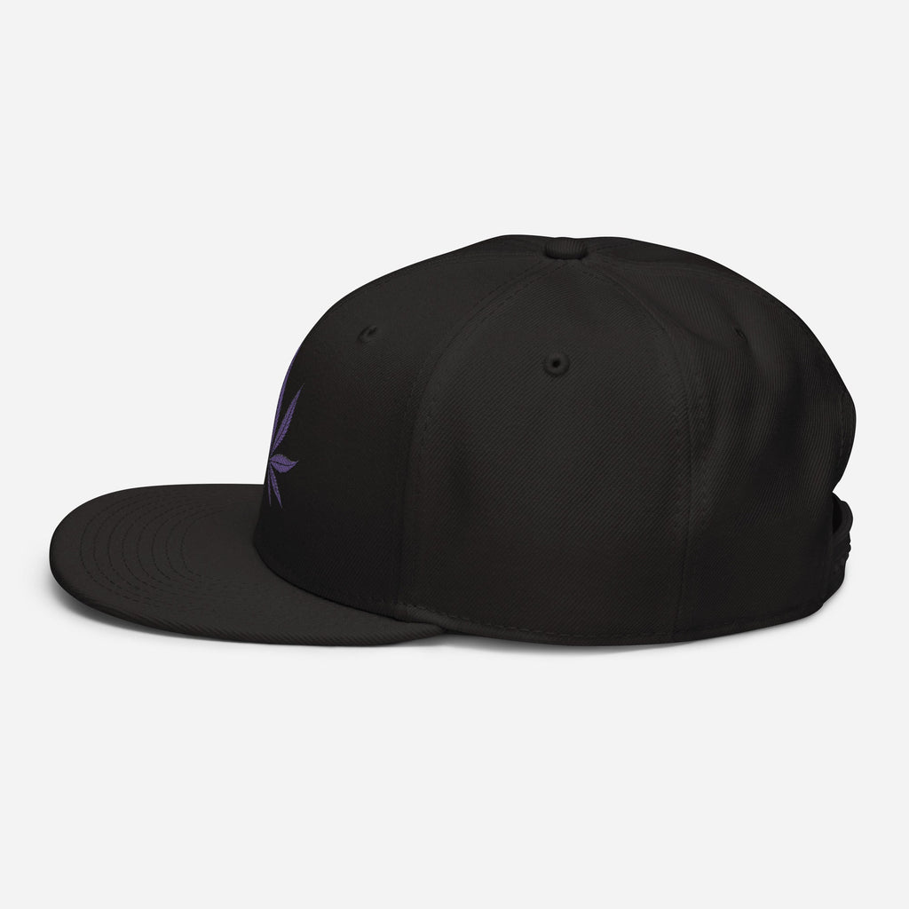 Purple Haze Marijuana Snapback Hat