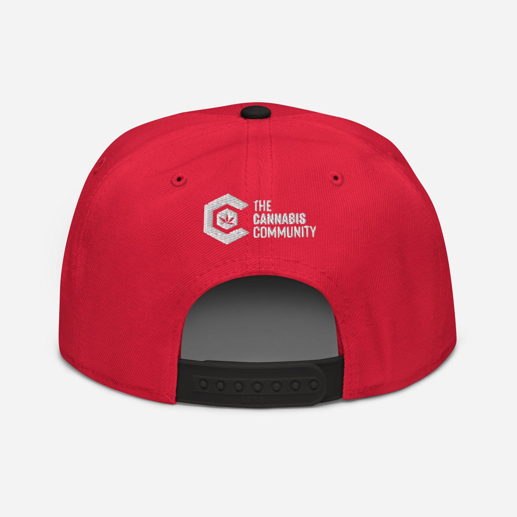 Elegant Advocate Cannabis Leaf Snapback Hat