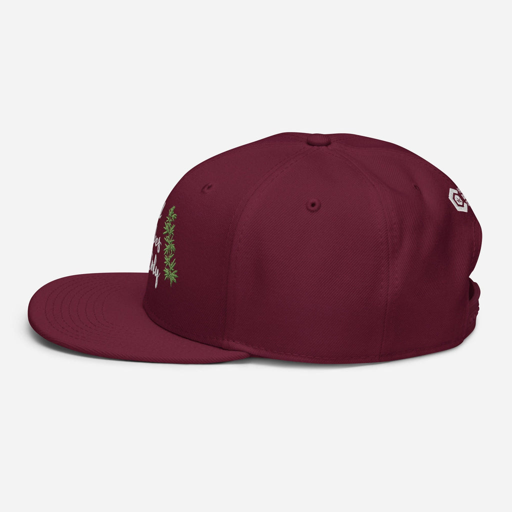 Good Vibes Only Cannabis Snapback Hat