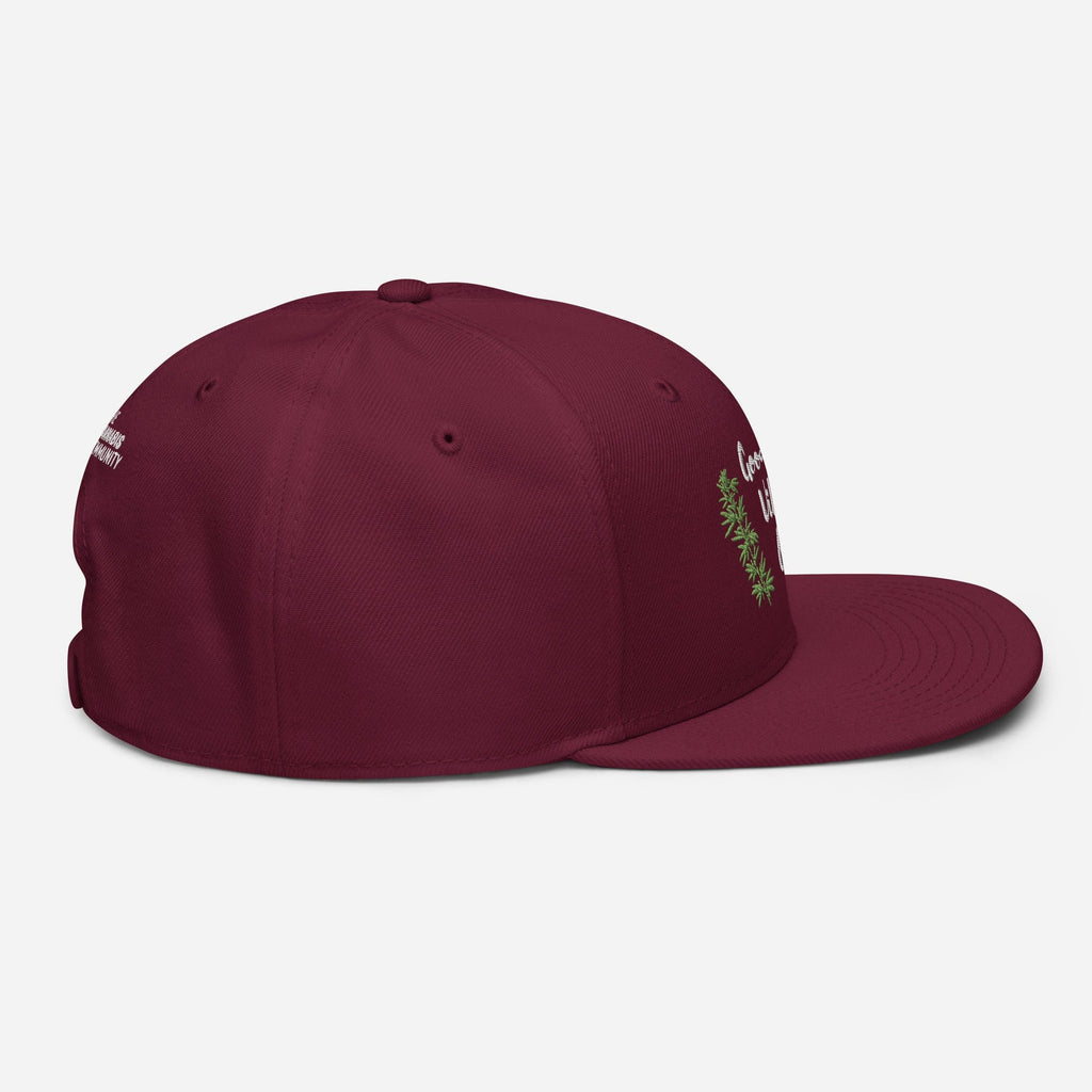 Good Vibes Only Cannabis Snapback Hat