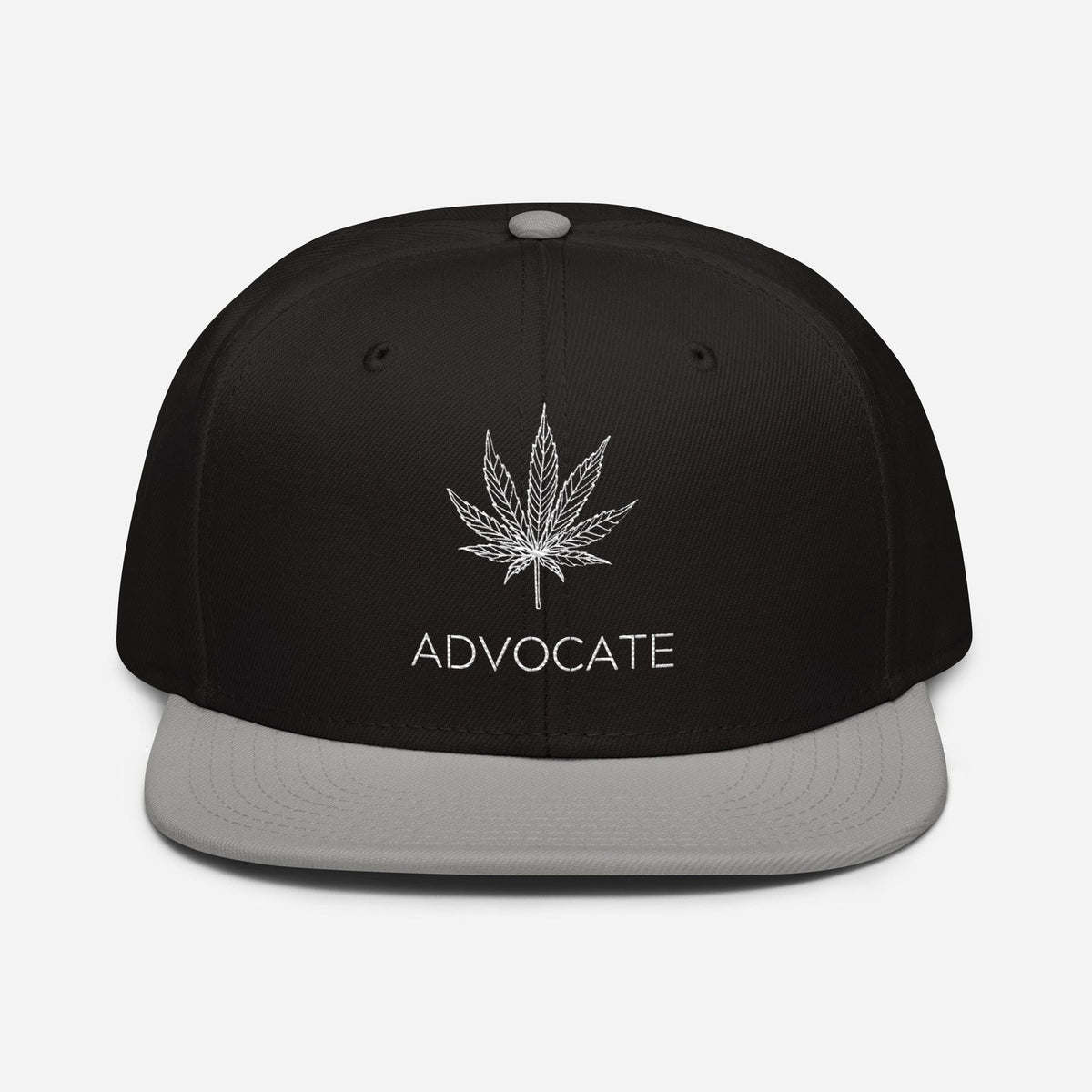 Elegant Advocate Cannabis Leaf Snapback Hat
