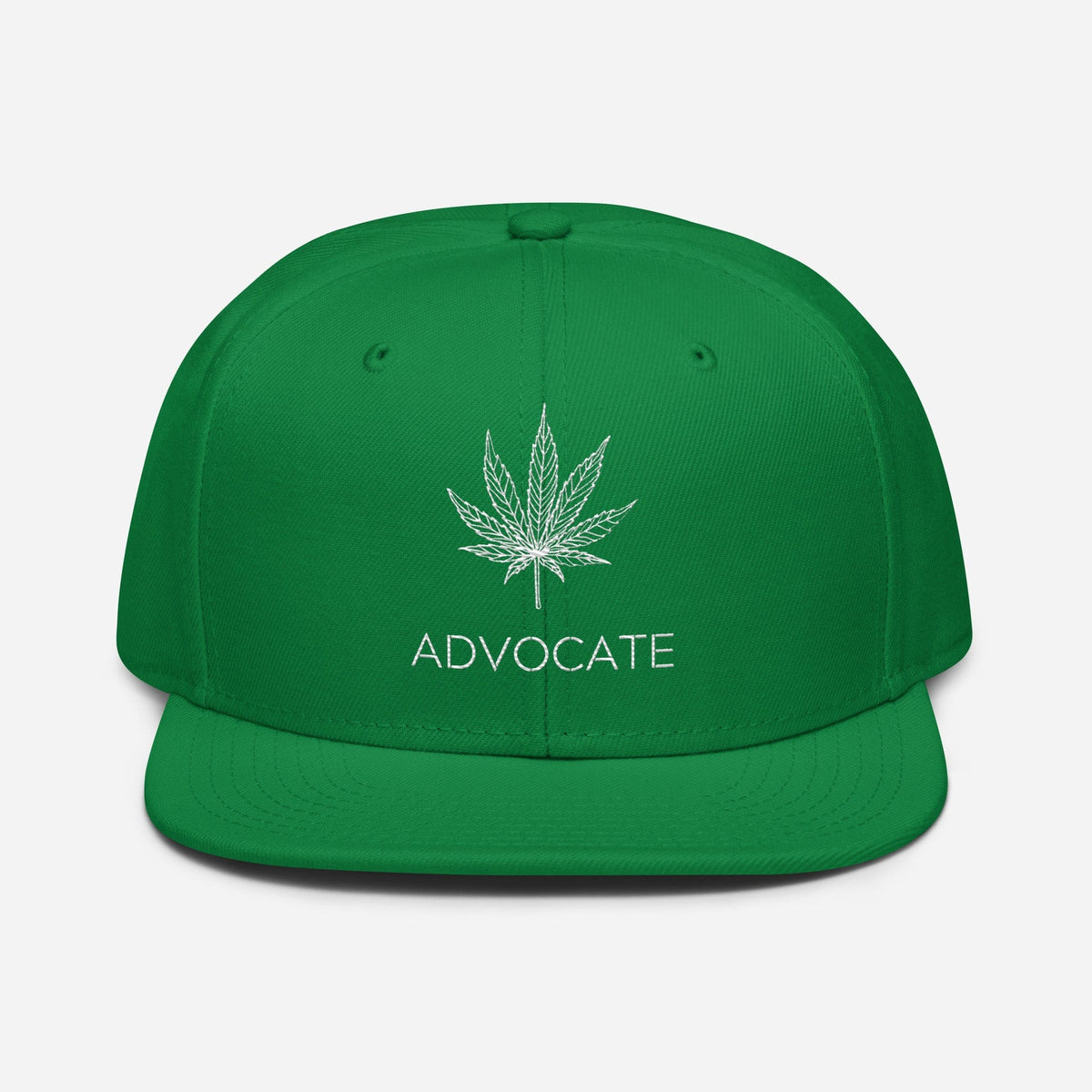 Elegant Advocate Cannabis Leaf Snapback Hat
