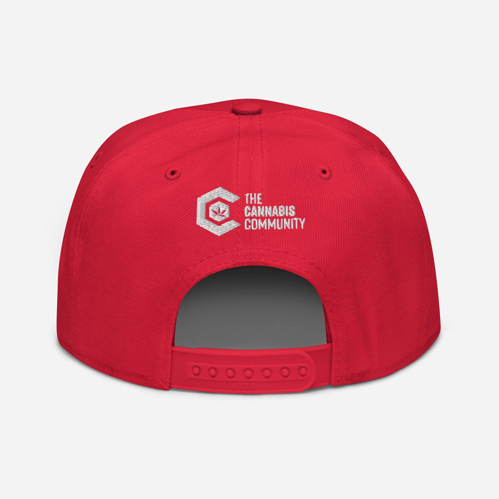 Elegant Advocate Cannabis Leaf Snapback Hat